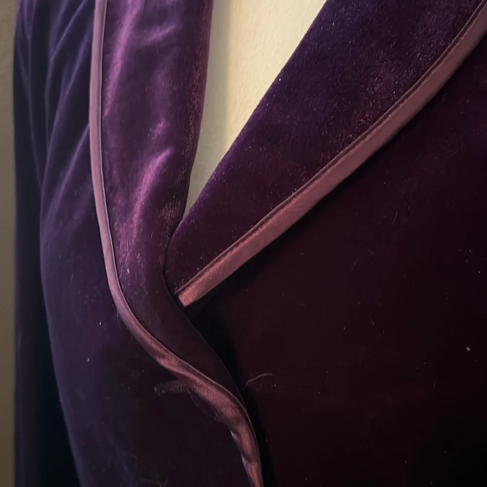 “TOGETHER” purple Berry Pant Suit. Jacket is a size 8, Gaberdine pants size 10 - Picture 10 of 12